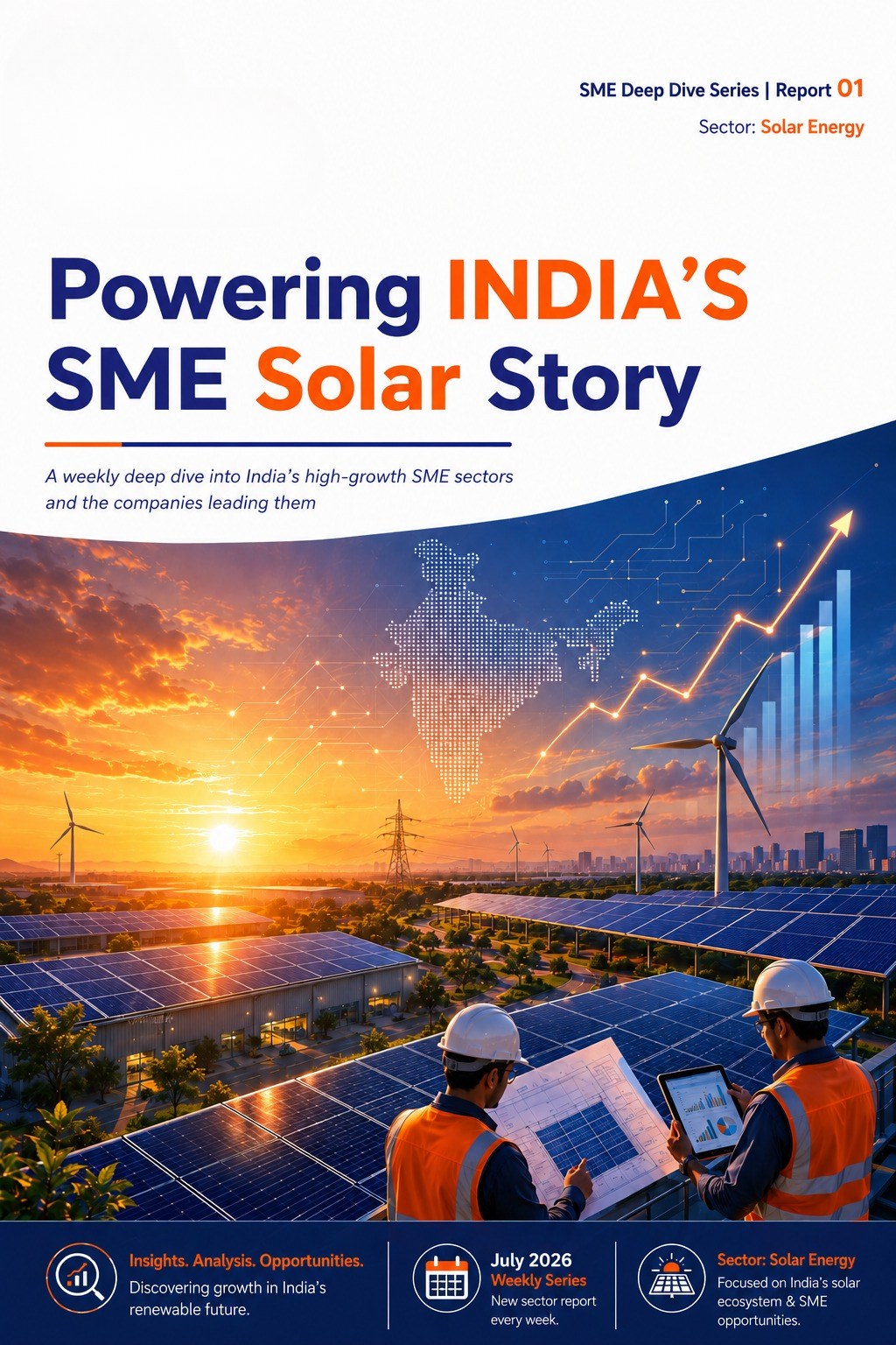 First page of the Powering India's SME Solar Story report